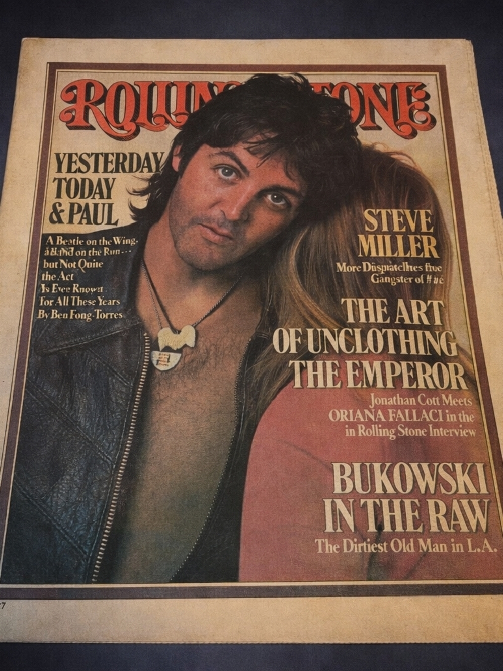 the Rolling Stones Retro Magazine 1976 Vintage Paul Mcarthy Beatles